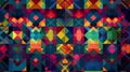 Colorful seamless pattern, digital illustration artwork, abstract, colors Royalty Free Stock Photo