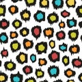 Colorful seamless pattern. Imitation leopard skins