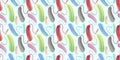 Colorful seamless pattern of modern hearing aids