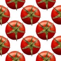 Colorful seamless pattern of red tomatos.