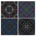 Colorful seamless tiling texture collection Royalty Free Stock Photo