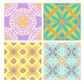 Colorful seamless tiling textures collection Royalty Free Stock Photo