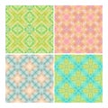 Colorful seamless tiling textures collection Royalty Free Stock Photo