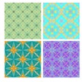 Colorful seamless tiling textures collection Royalty Free Stock Photo