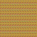 Colorful seamless tribal geometric pattern in brown, yellow, red and green Royalty Free Stock Photo