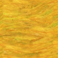 Colorful Seamless Yellow Background Texture Drawn With Oil Pastels On Paper Royalty Free Stock Photo