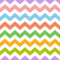 Colorful seamless zig zag pattern