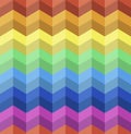 Colorful seamless zig zag pattern. Abstract vector background