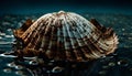 Colorful seashell collection showcases beauty of underwater sea life generated by AI Royalty Free Stock Photo