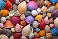 Colorful seashell. Generate Ai