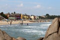 Colorful Seashore Village in Mamallapuram, India Royalty Free Stock Photo