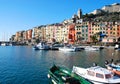 Colorful seaside italian town