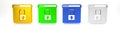 Colorful Secure your site with HTTPS, SSL icon isolated on white background. Internet communication protocol. Minimalism