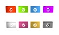 Colorful Secure your site with HTTPS, SSL icon isolated on white background. Internet communication protocol. Minimalism