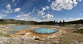 Colorful sediments in Yellowstone