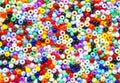 Colorful seed beads