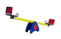 Colorful seesaw Royalty Free Stock Photo