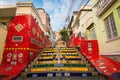 Colorful Selaron Stairs in Rio de Janeiro Center