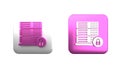 Colorful Server security with closed padlock icon isolated on white background. Security, safety, protection concept
