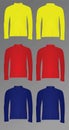 Colorful set of long sleeved t shirts