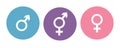 colorful set of restroom icons including gender neutral icon pictogram Royalty Free Stock Photo