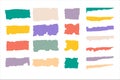 Colorful set of vector icons. Jagged paper pieces.