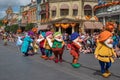 Colorful Seven Dwarfs in Disney Festival of Fantasy Parade at Magic Kigndom 1