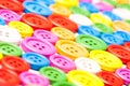 Colorful sewing buttons background Royalty Free Stock Photo