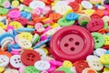 Colorful sewing buttons clasper Royalty Free Stock Photo