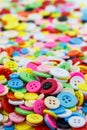 Colorful sewing buttons clasper Royalty Free Stock Photo