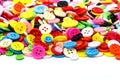 Colorful sewing buttons clasper Royalty Free Stock Photo