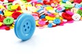 Colorful sewing buttons clasper Royalty Free Stock Photo
