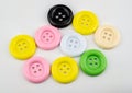 Colorful sewing buttons.