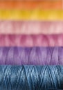 Colorful sewing thread