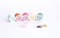 Colorful sewing thread reels Royalty Free Stock Photo