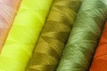 Colorful sewing threads