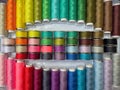 Colorful sewing threads