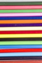 Colorful shafts of bright coloring pencils