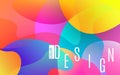 Colorful shapes. Bright abstract background. Plastic color elements. Trendy design for banner, poster, flyer, card Royalty Free Stock Photo