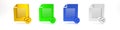 Colorful Share file icon isolated on white background. File sharing. File transfer sign. Minimalism concept. 3D render
