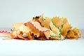 Colorful shavings