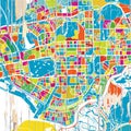 Colorful Shenzen map