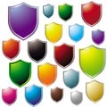 Colorful Shield Icon Collection