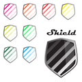 Colorful Shields Royalty Free Stock Photo