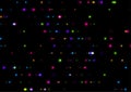 Colorful glowing bokeh particles abstract background Royalty Free Stock Photo