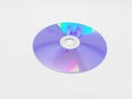 Colorful Shiny Computer Compact Disc in White Isolated Background 07 Royalty Free Stock Photo