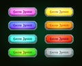 Colorful shiny horizontal game templates