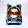 Colorful And Shiny Speaker With Luxurious Geometry