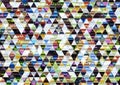 Colorful Shiny Triangular Background.