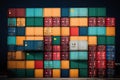 colorful shipping containers